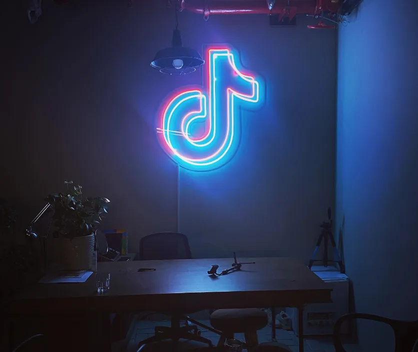 Brand logo turned into a custom LED neon sign, Dubai